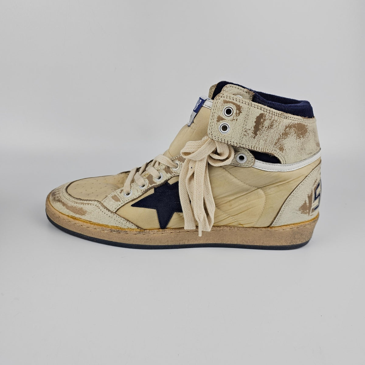 GOLDEN GOOSE SKY Star Men's White Leather Sneakers New