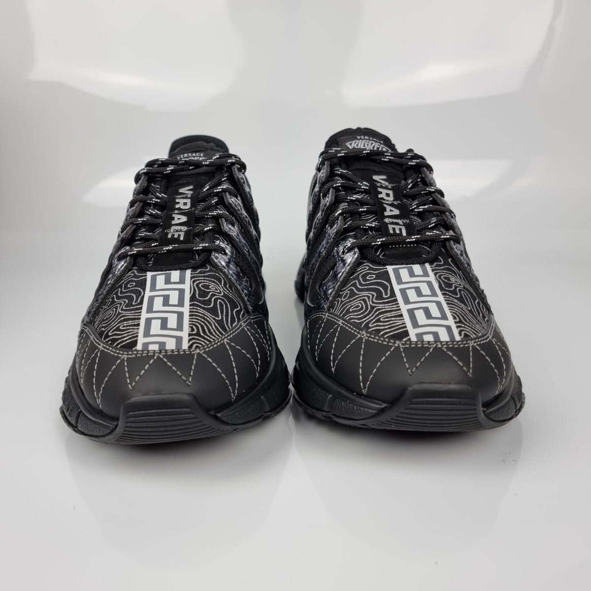 VERSACE Trigreca Black Sneakers New