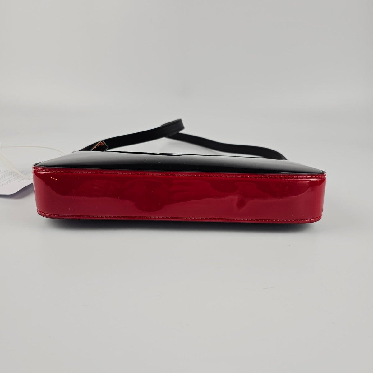 CHRISTIAN LOUBOUTIN Loubila $950 Black Patent Leather Shoulder Bag New&Authentic