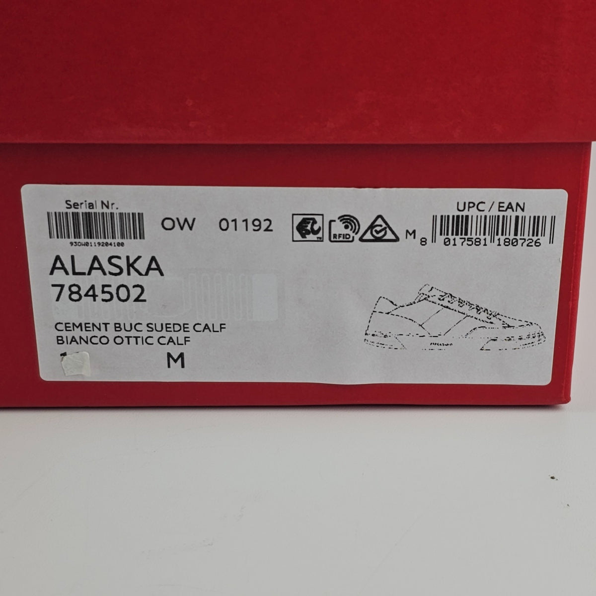 FERRAGAMO Alaska White/Black Sneakers New & Authentic