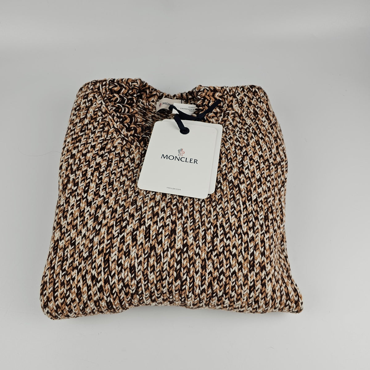 MONCLER $990 Women's Brown Wool Sweater New