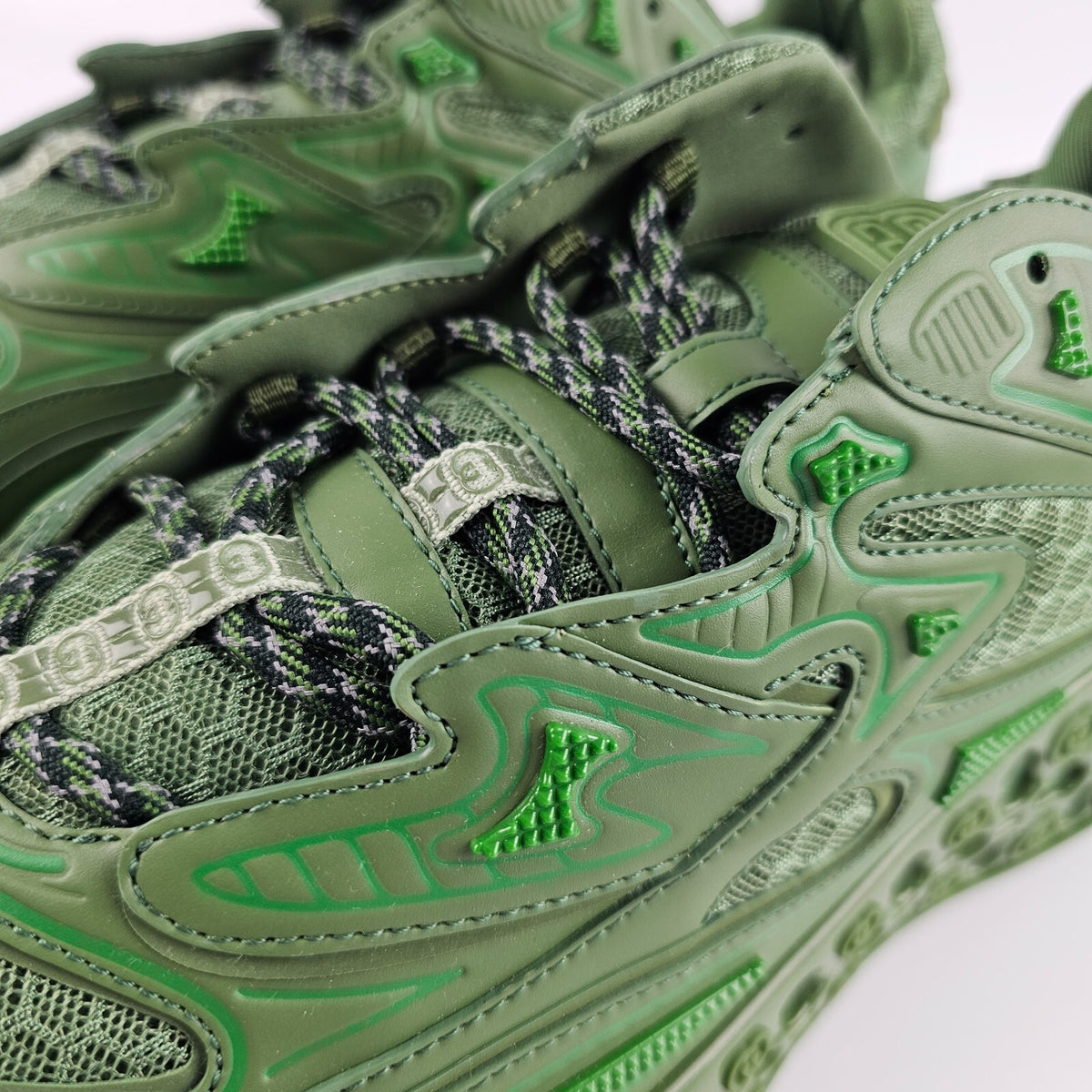 GUCCI Cub3D $1290 Men's Green Sneakers New & Authentic