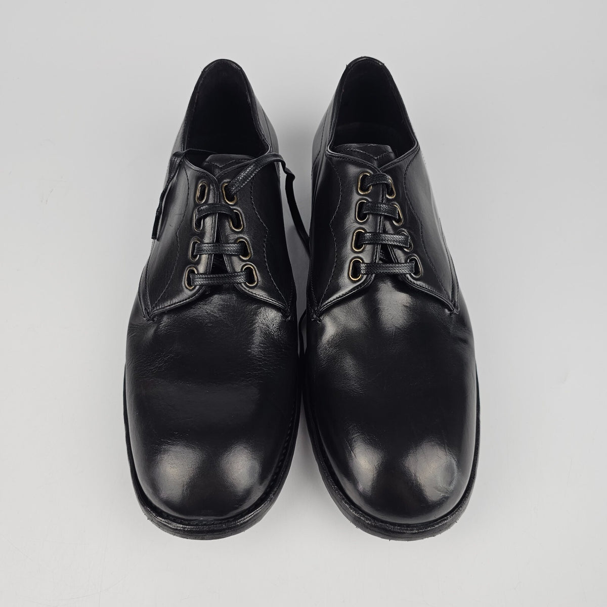 DOLCE&GABBANA Black Derby Shoes New Size 39 US 6