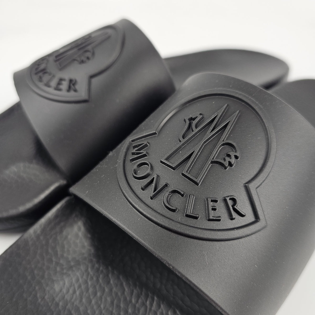 MONCLER Men's Black Slides New