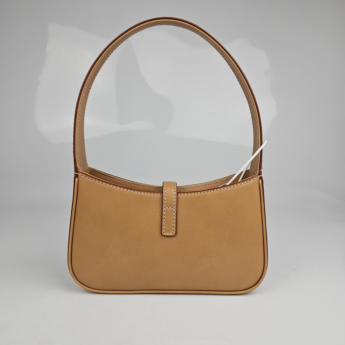 SAINT LAURENT Mini Le 5 A 7 Vintage Brown Leather Hobo Bag New