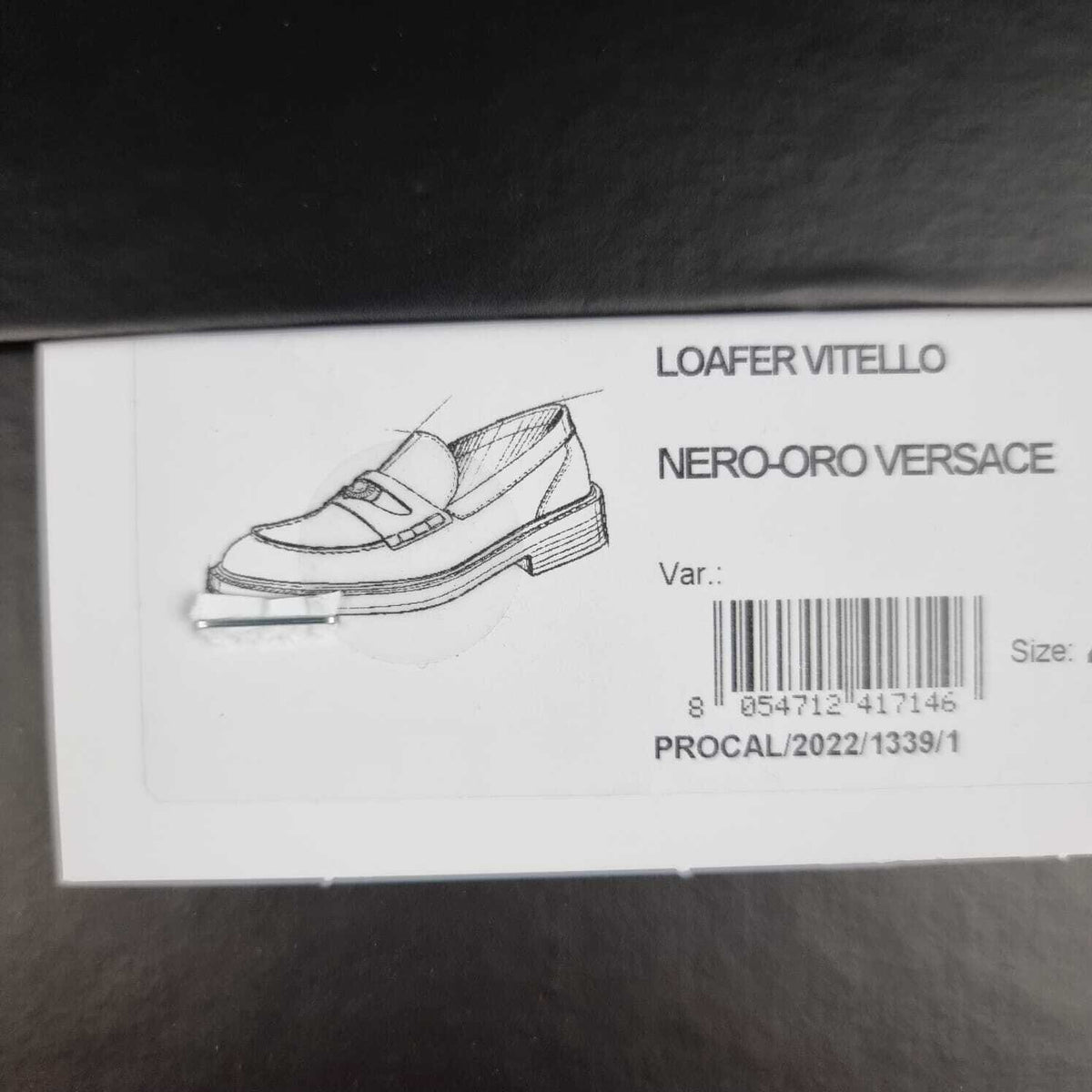 VERSACE La Medusa Black Leather Loafers New Size 46 US 13