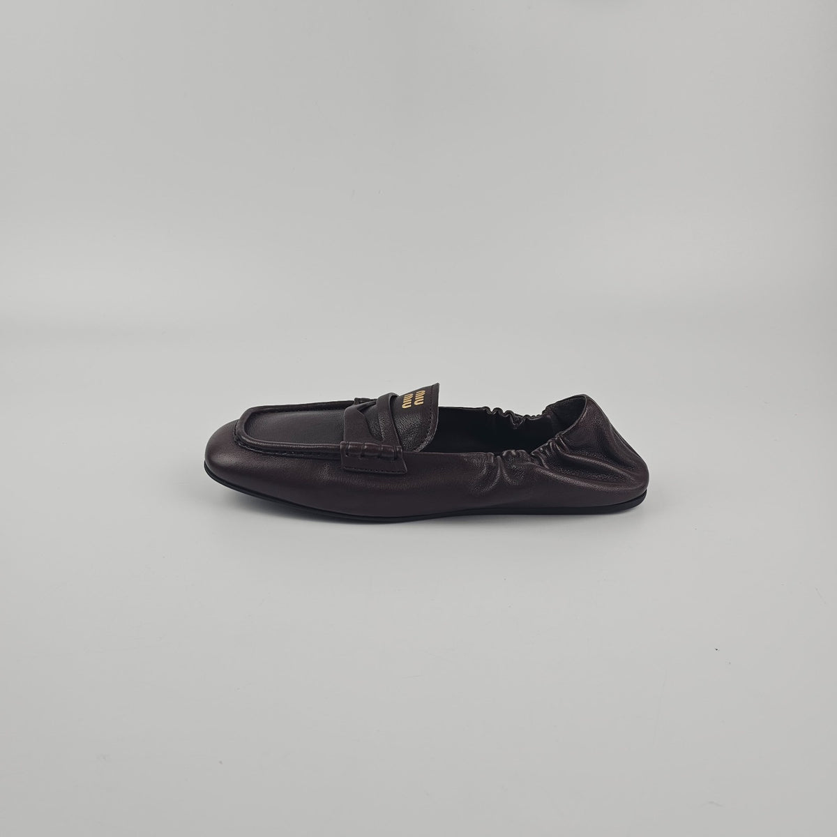 MIU MIU Ruches Radica Leather Loafers New & Authentic