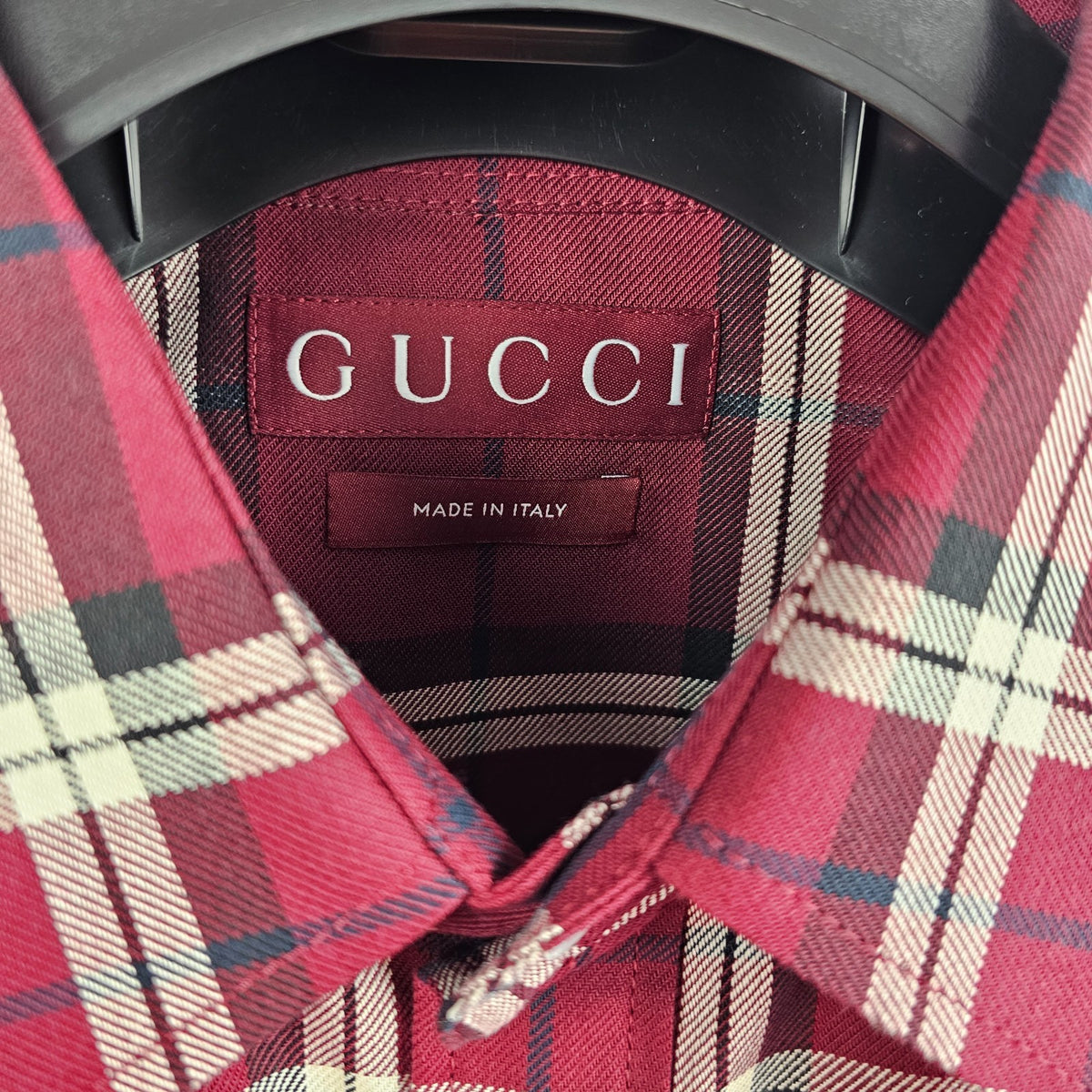 GUCCI $1550 Multicolor Tartan shirt New & Authentic