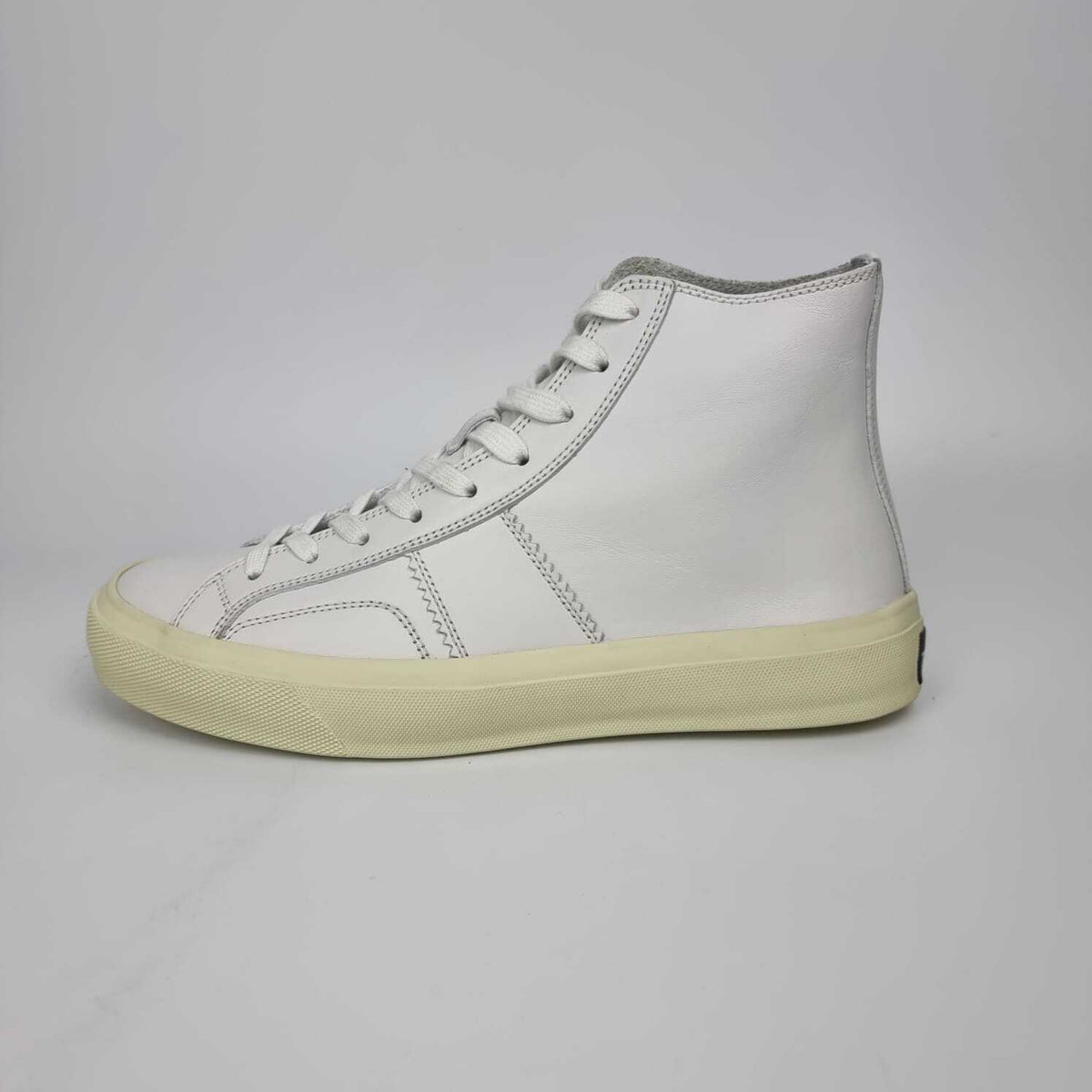 TOM FORD Cambridge White Leather High Top Sneakers New Size US 10 EU 43