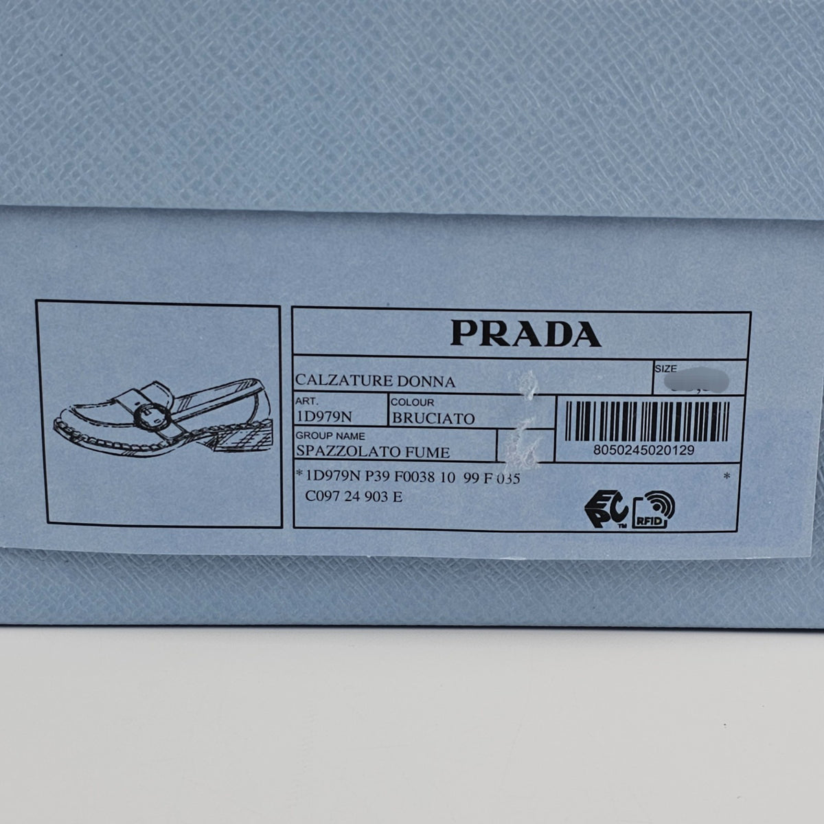 PRADA Brown Leather Loafers New And Authentic