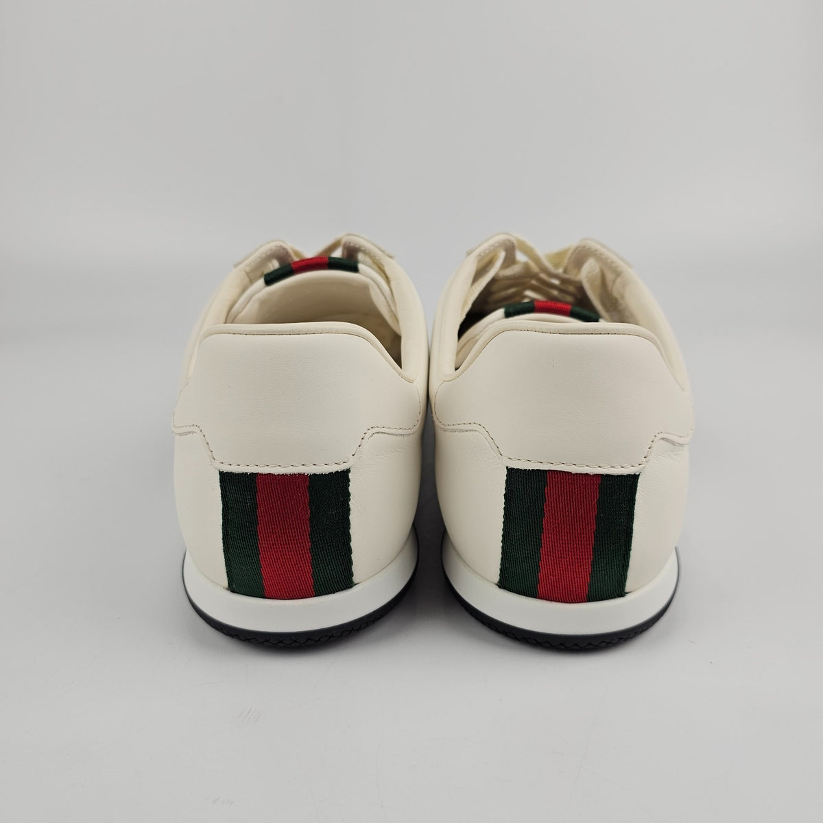 GUCCI Shift $1050 Men's White Leather Sneakers New & Authentic