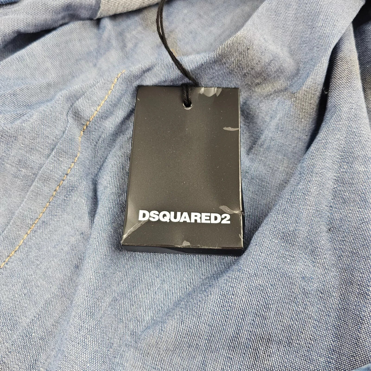 DSQUARED2 Blue Denim Shirt New Size IT 44 XS