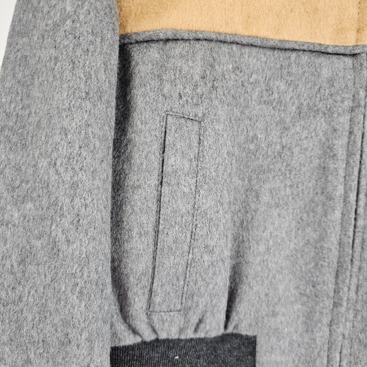 MIU MIU Gray Wool Bomber Jacket New & Authentic