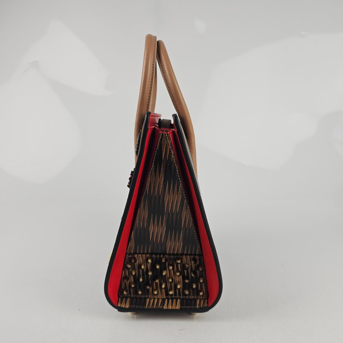 CHRISTIAN LOUBOUTIN Paloma Brown Bag New