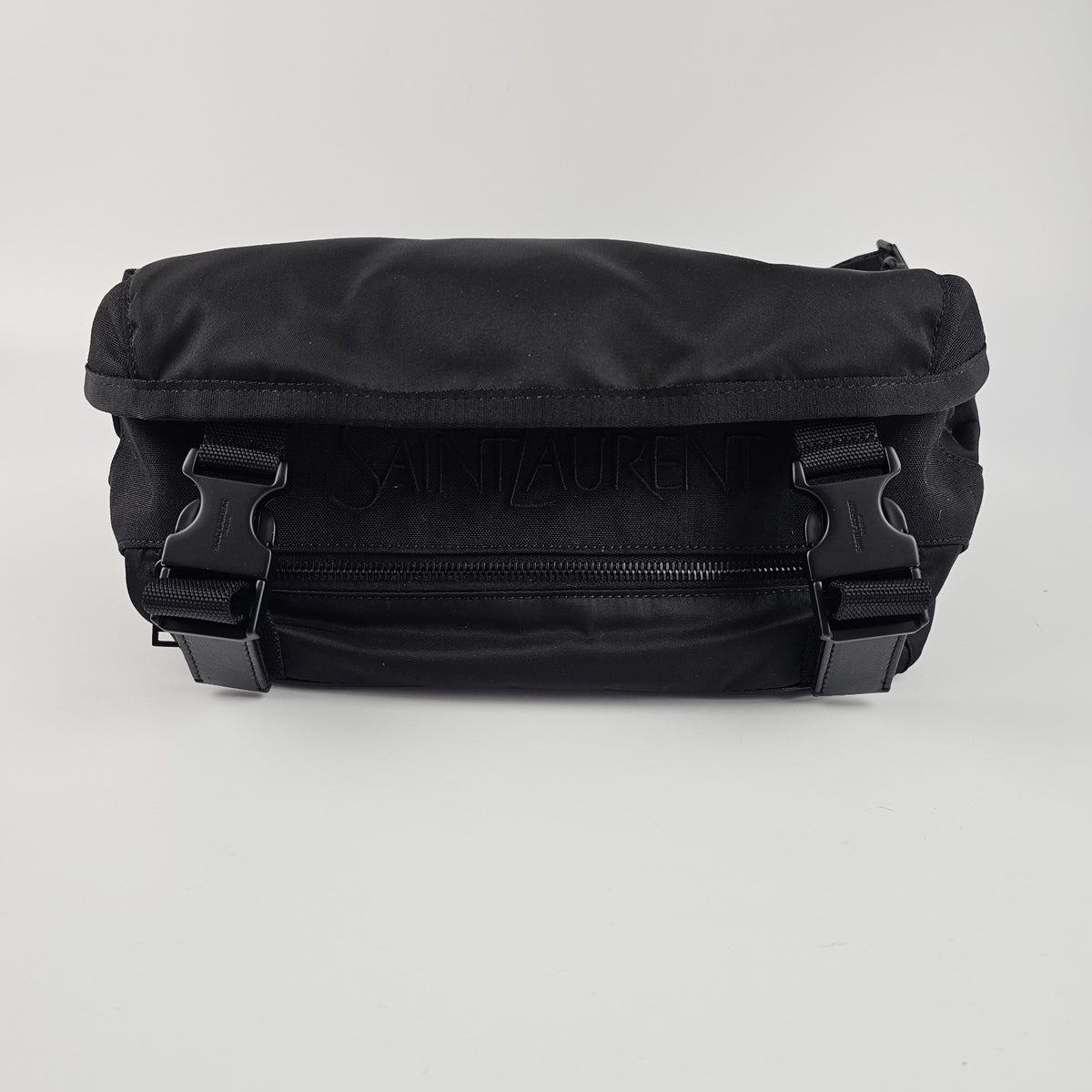 SAINT LAURENT Nylon $2000 Black Crossbody Bag New And Authentic