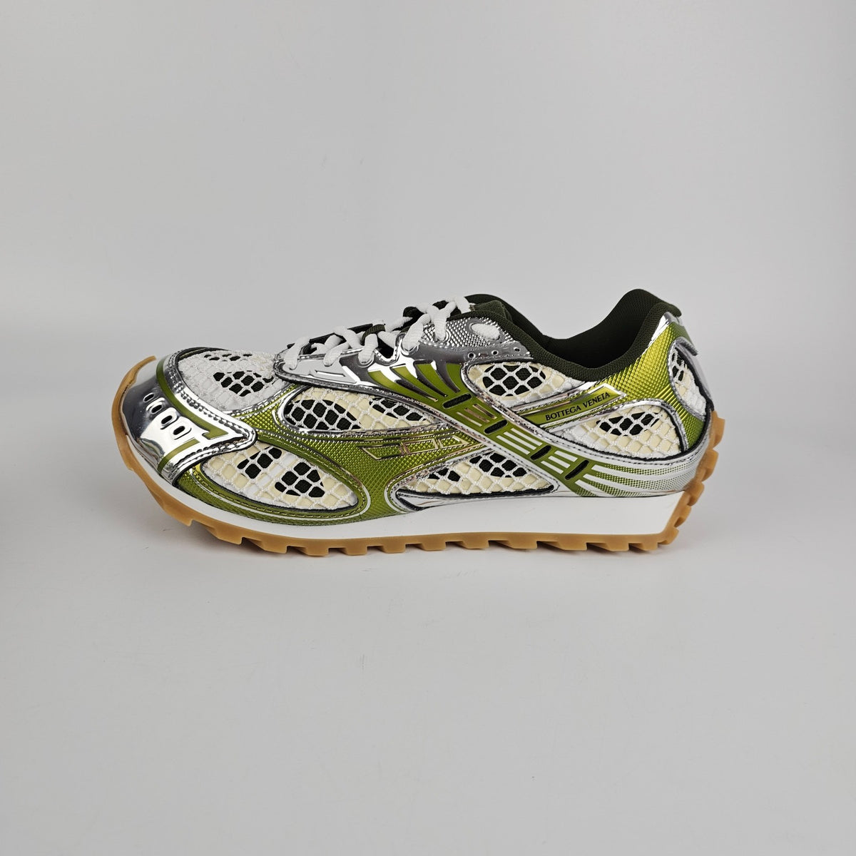 BOTTEGA VENETA Orbit $1050 Mud/White Sneakers New & Authentic