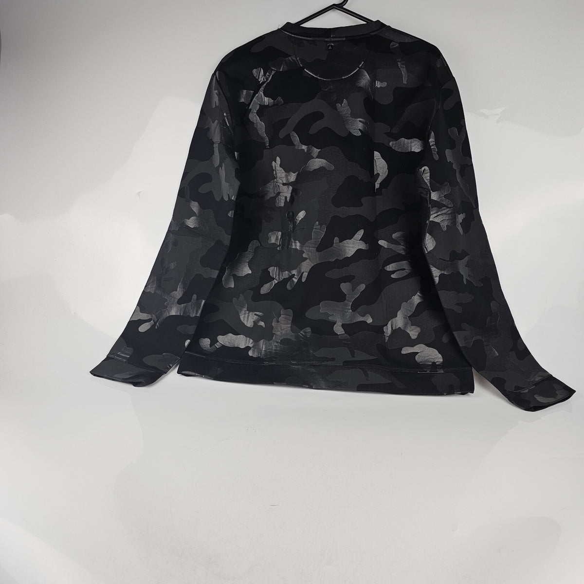 Valentino Black Neoprene Sweater Size XL New