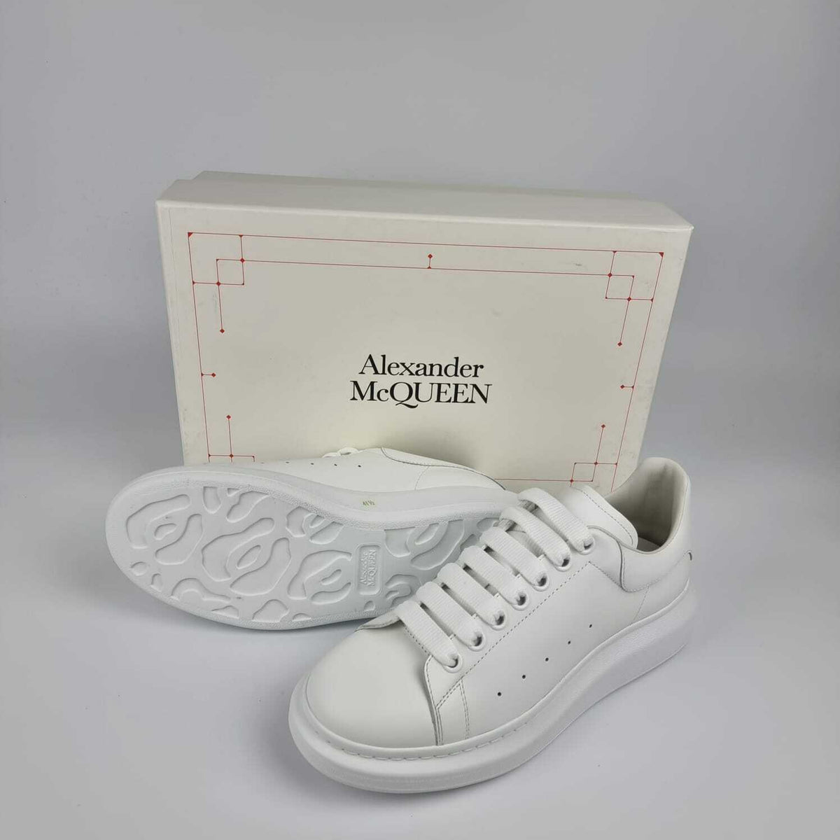 ALEXANDER MCQUEEN Oversized Women's White Sneakers New