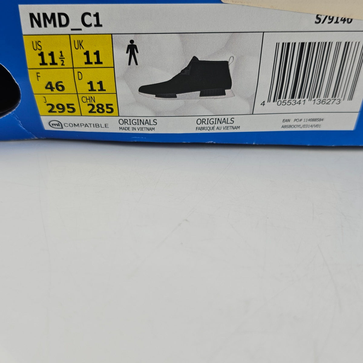 Adidas NMD Chukka Black Sneakers Size 46 US 11 1/2