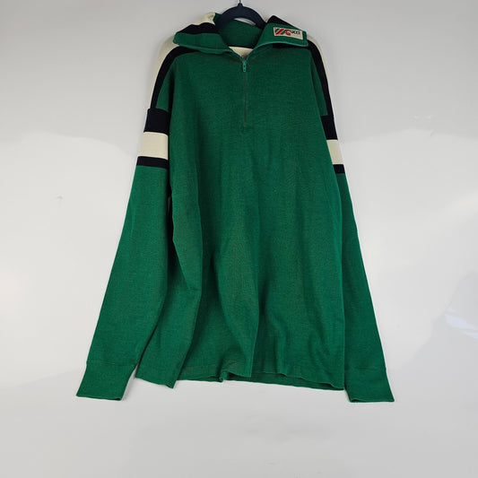GUCCI Green Wool Silk Turtleneck Sweater $1400 New S