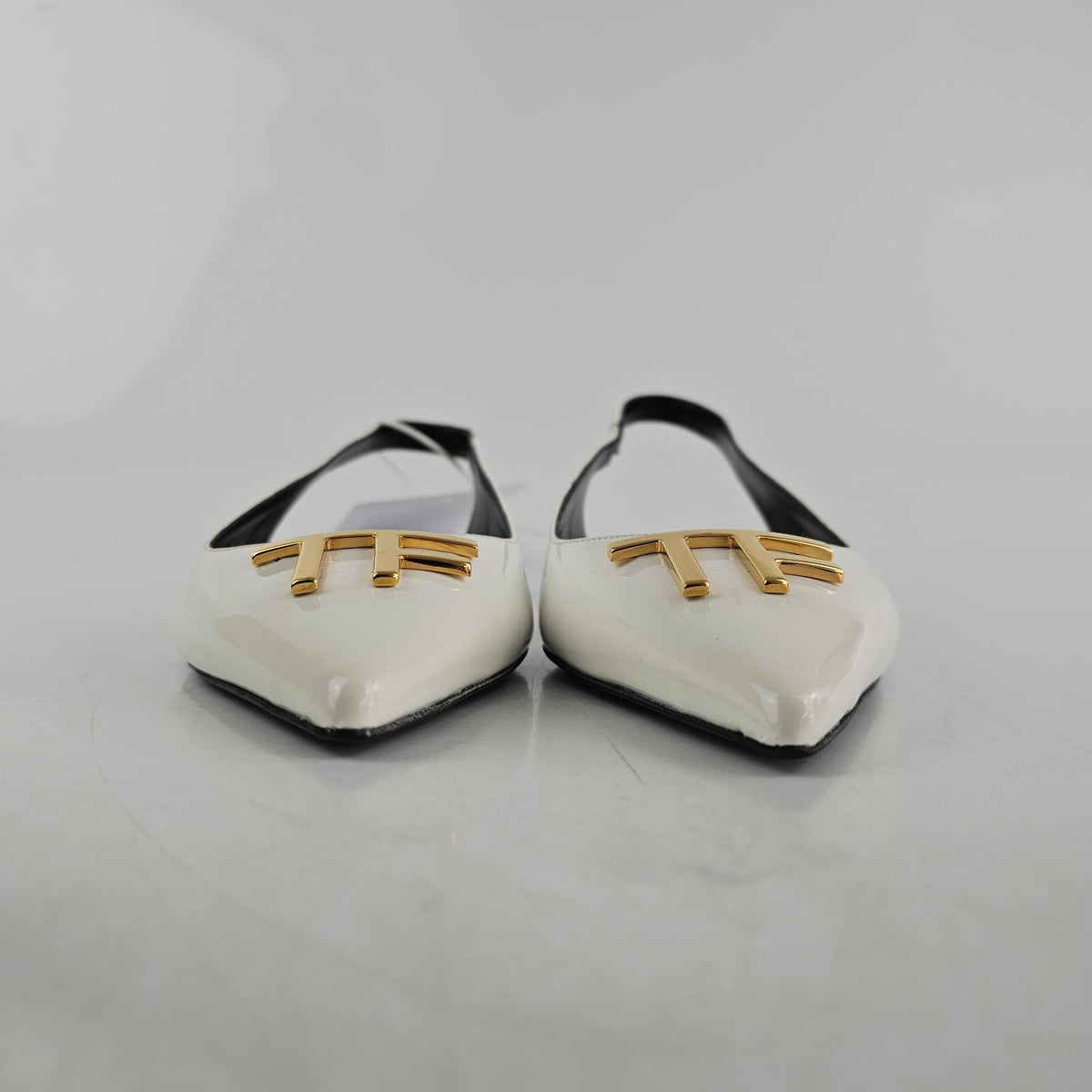 TOM FORD White Patent Leather Flats New Size 36 US 6