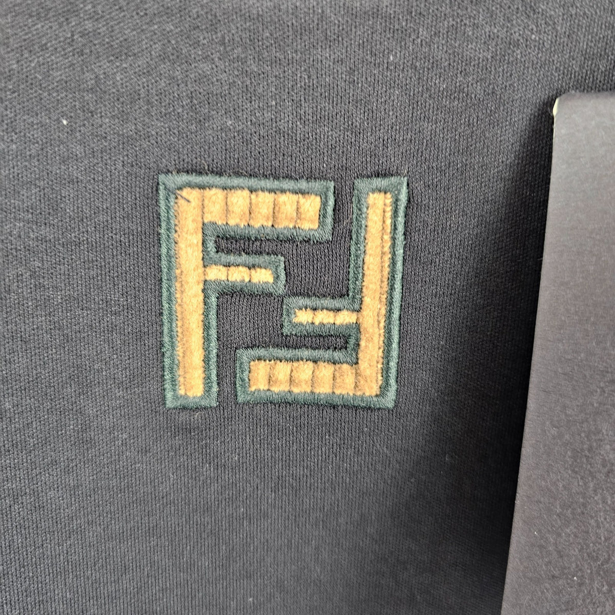 FENDI $890 Black Cotton T-shirt New & Authentic