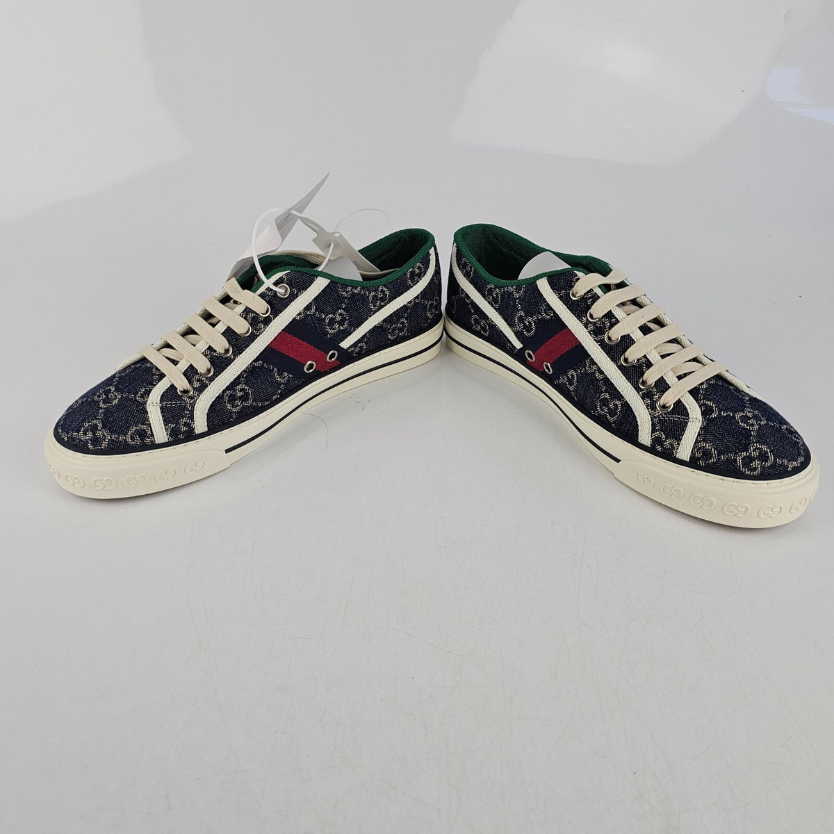 GUCCI Tennis 1977 GG Men's Blue Sneakers New Size UK 7.5 US 8