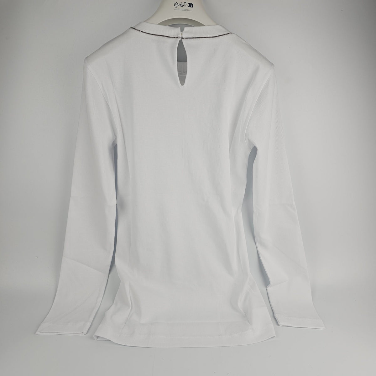 BRUNELLO CUCINELLI White Long Sleeve T-Shirt New & Authentic