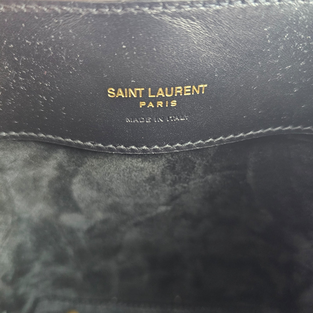 SAINT LAURENT Le 37 Mini $2300 Black Leather bucket Bag New & Authentic