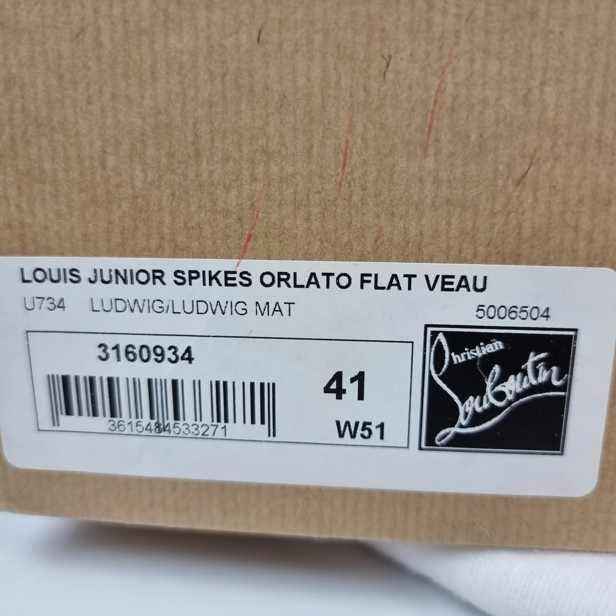 CHRISTIAN LOUBOUTIN Louis Junior Blue Sneakers New Size 41 US 8