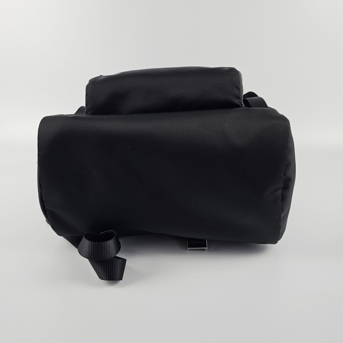 PRADA $2550 Black Re-Nylon And Saffiano Leather Backpack New And Authentic