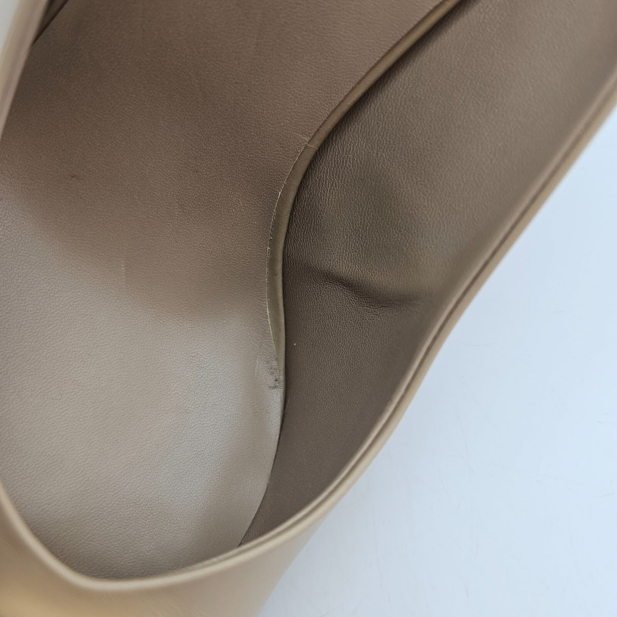 BURBERRY Ezra 100mm Nude Leather Pumps Size 40 US 10