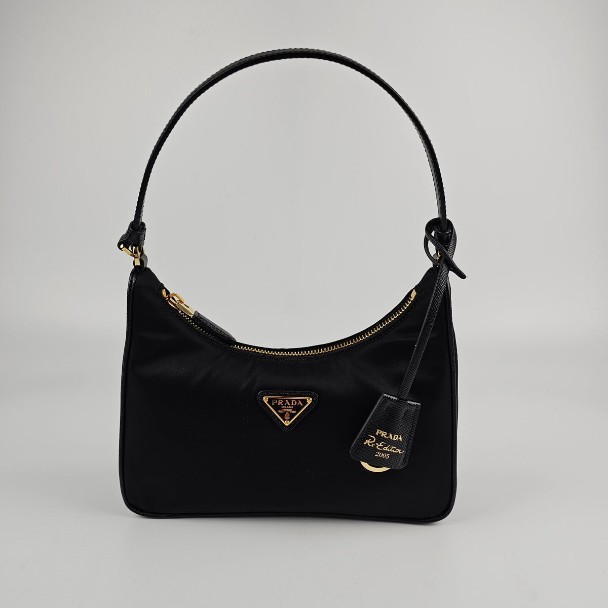PRADA $1390 Black Re-Edition 2005 Mini Shoulder Bag New & Authentic