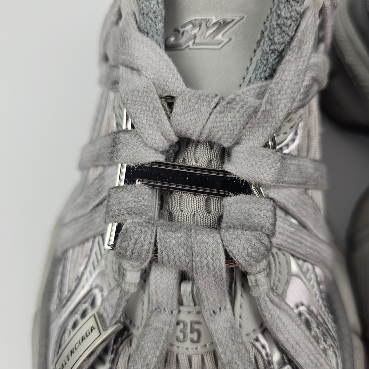 BALENCIAGA 3XL Extreme Laces $1400 Women's Gray Sneakers New