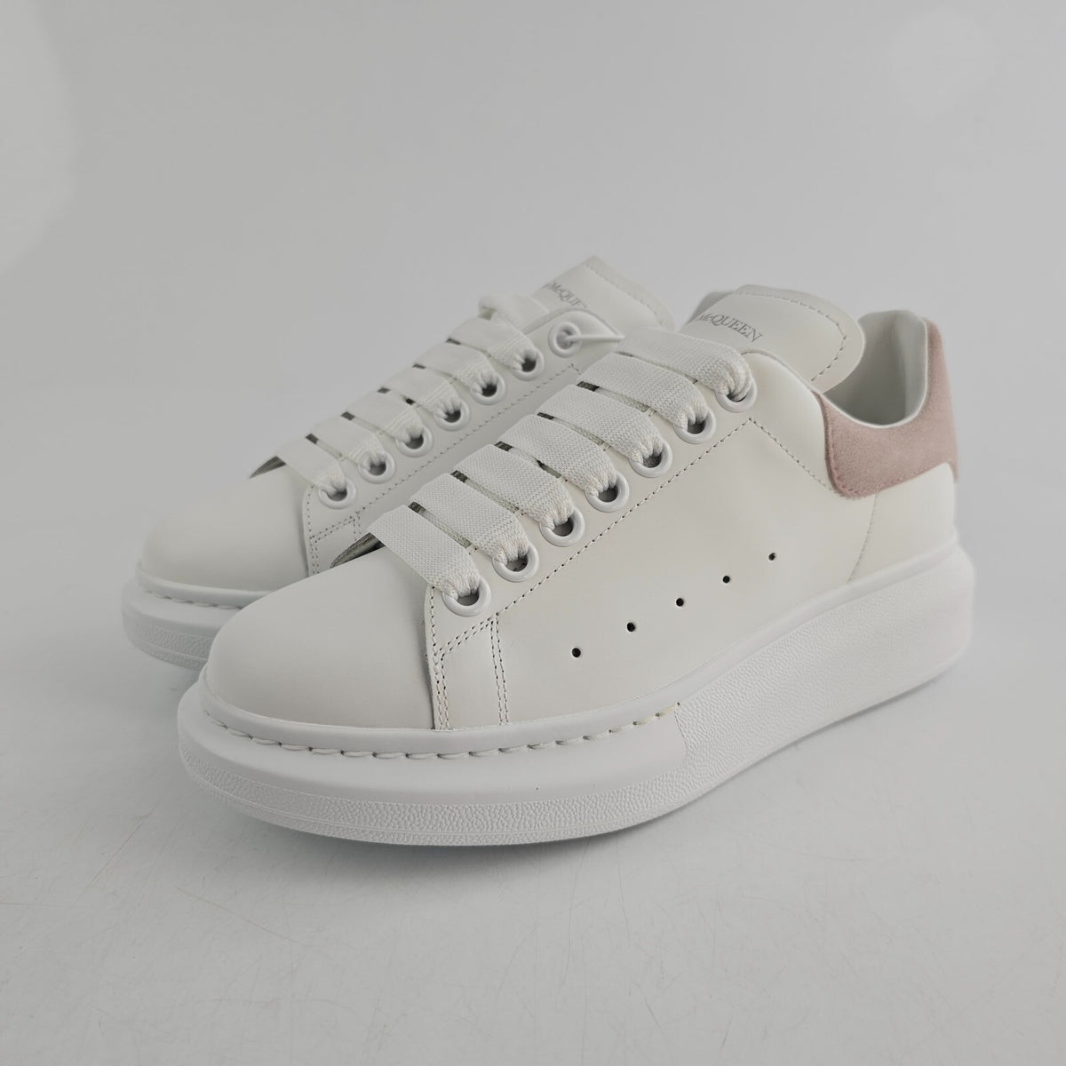 ALEXANDER MCQUEEN Oversized Women's White And Pink Sneakers New