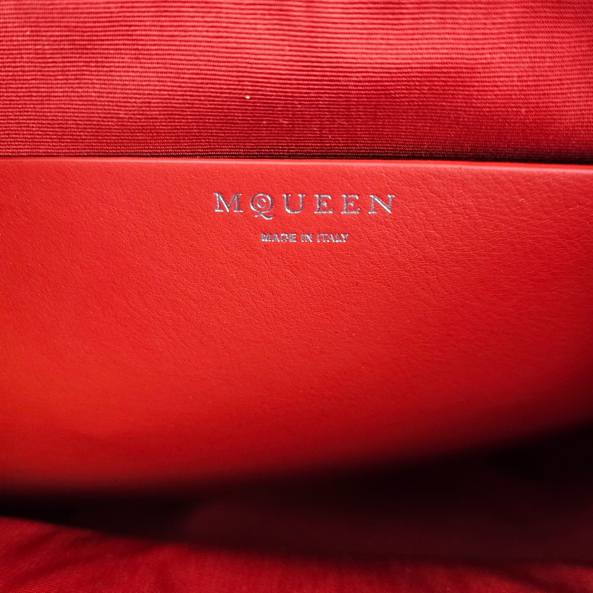 ALEXANDER MCQUEEN Manta Red Leather Top Handle Bag New