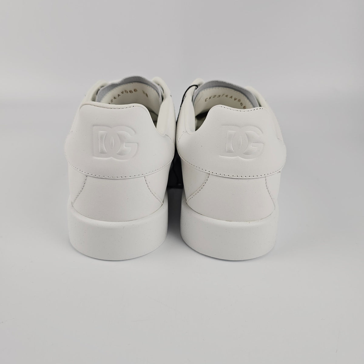 Dolce&Gabbana Portofino $745 Women's White Leather Sneakers New And Authentic