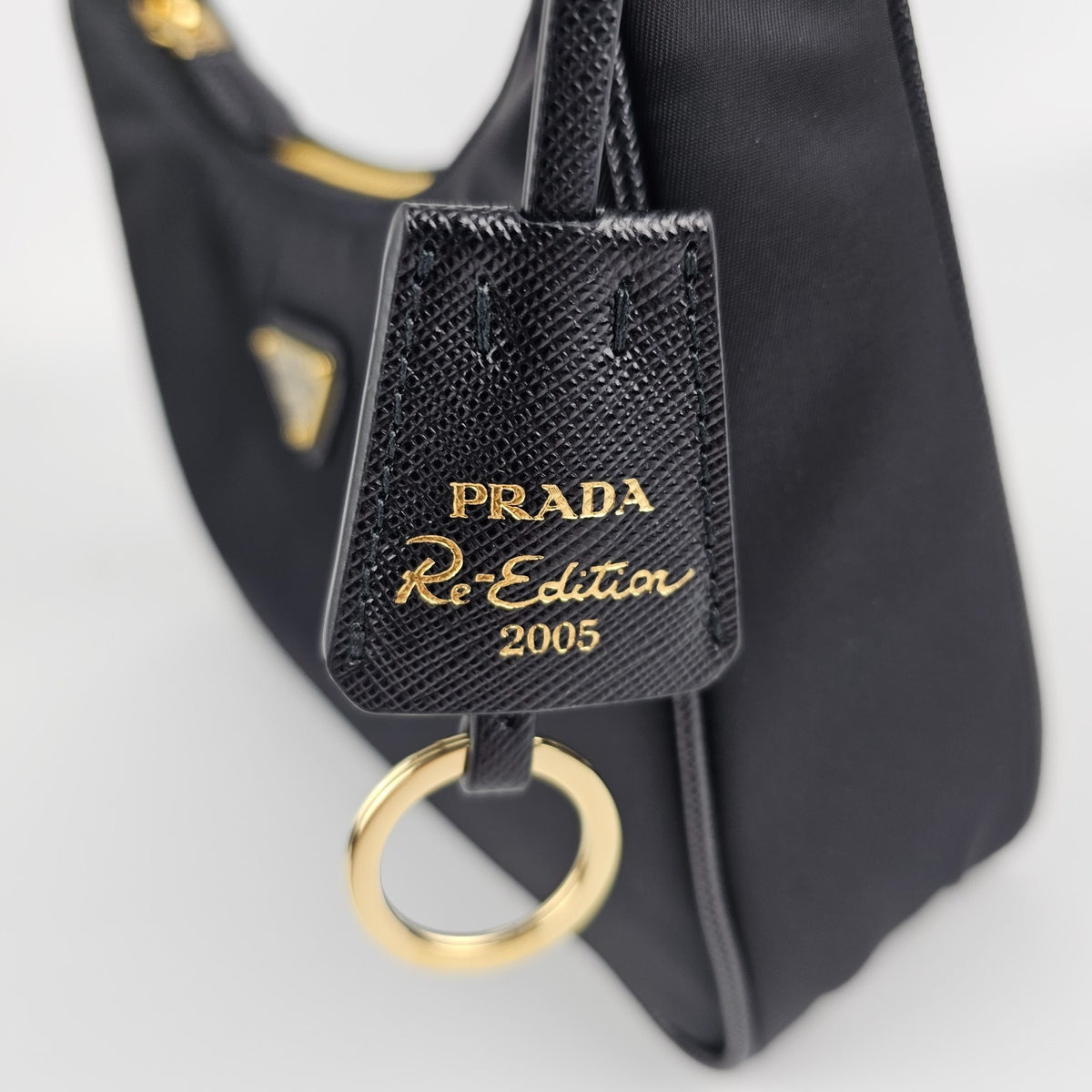 PRADA $1390 Black Re-Edition 2005 Mini Shoulder Bag New & Authentic