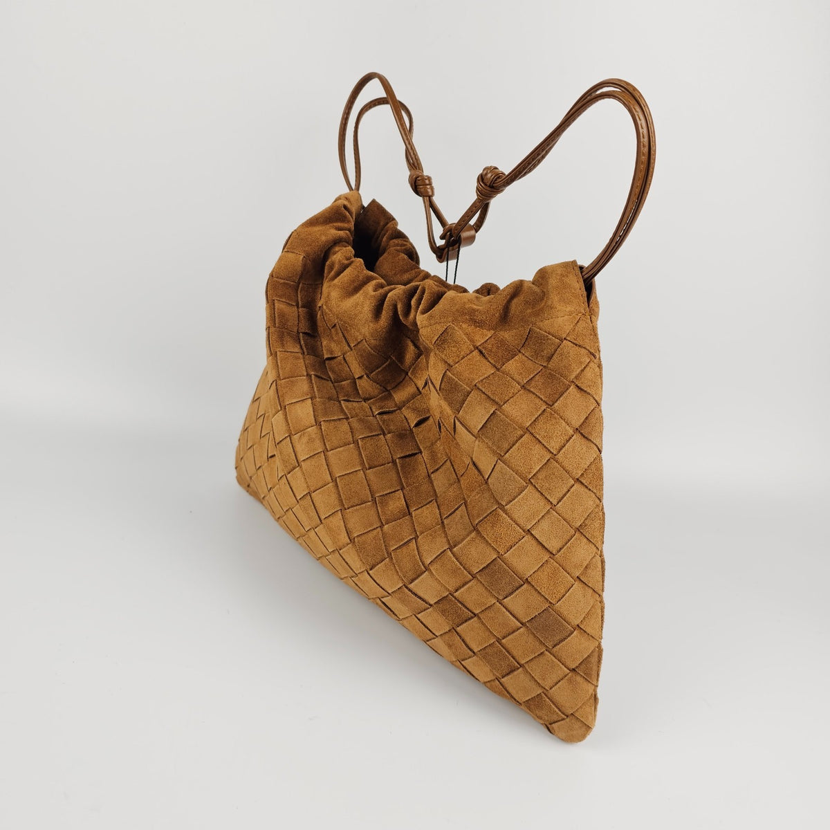 BOTTEGA VENETA Dustbag Amber Suede Handbag New