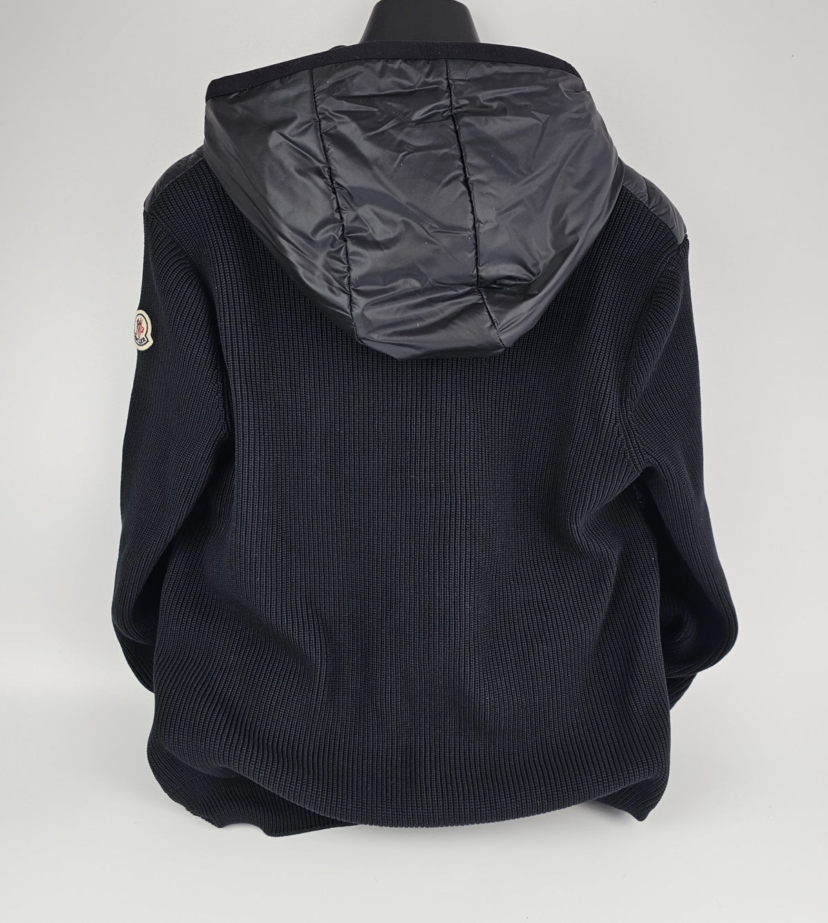 MONCLER Men's Black Quilted Down Cardigan New