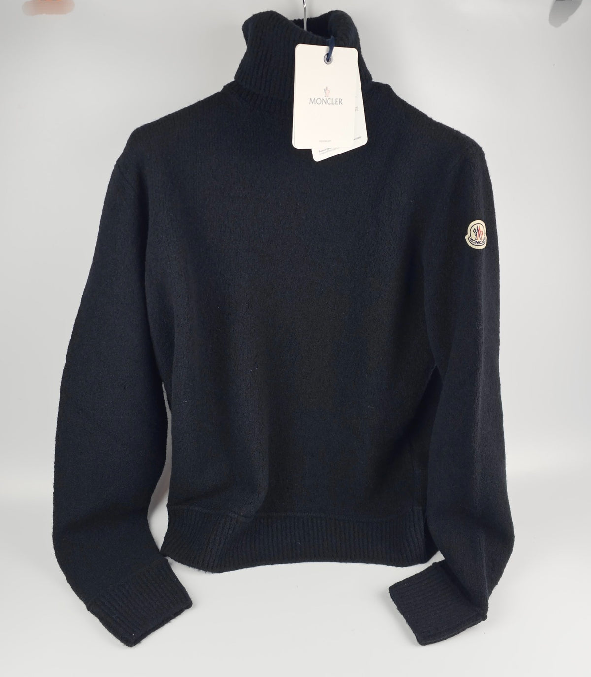 MONCLER Men's Black Turtleneck Sweater New
