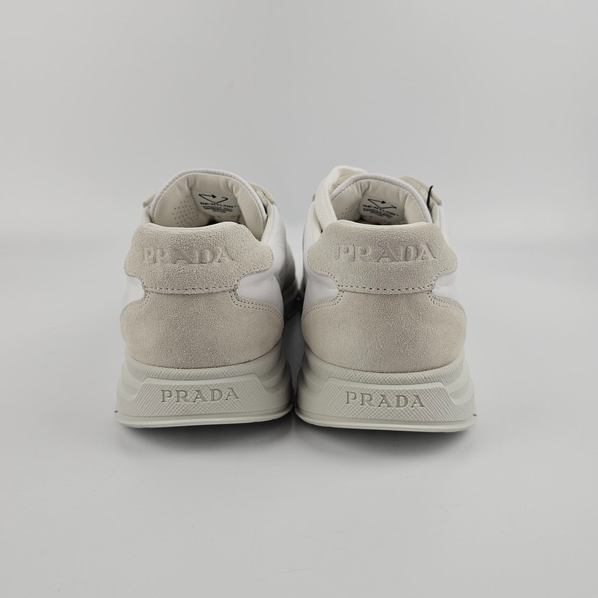 PRADA Prax 2.0 $1100 Women's White Sneakers New And Authentic
