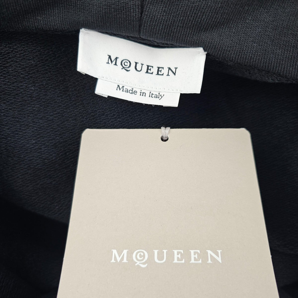 ALEXANDER MCQUEEN Black Cotton Sweatshirt New & Authentic