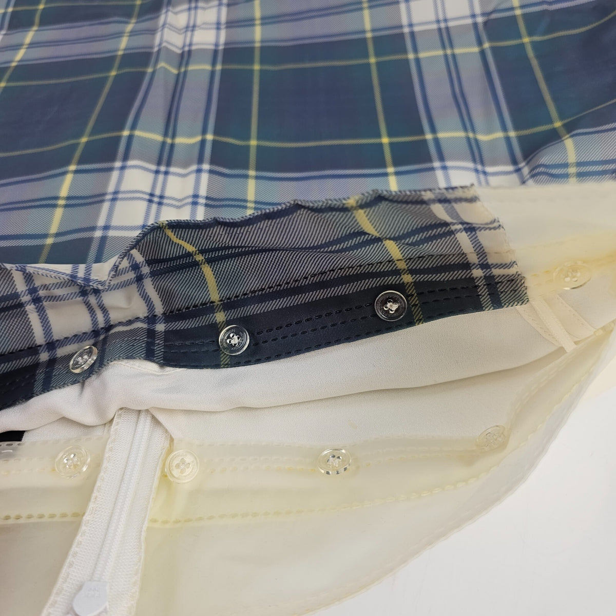 BURBERRY Checkered Blue Skirt Size 8 New