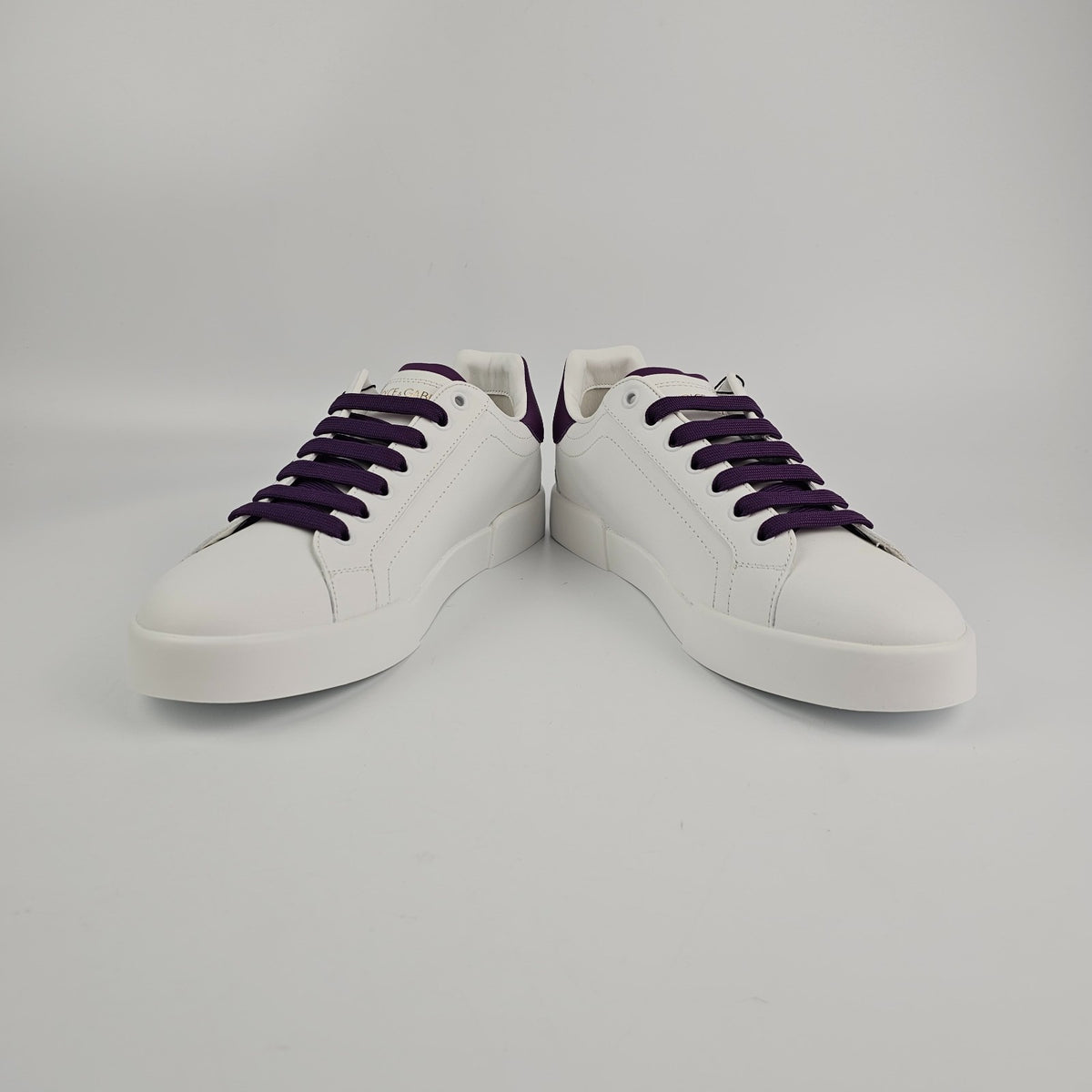 DOLCE&GABBANA DG White Leather Sneakers New & Authentic