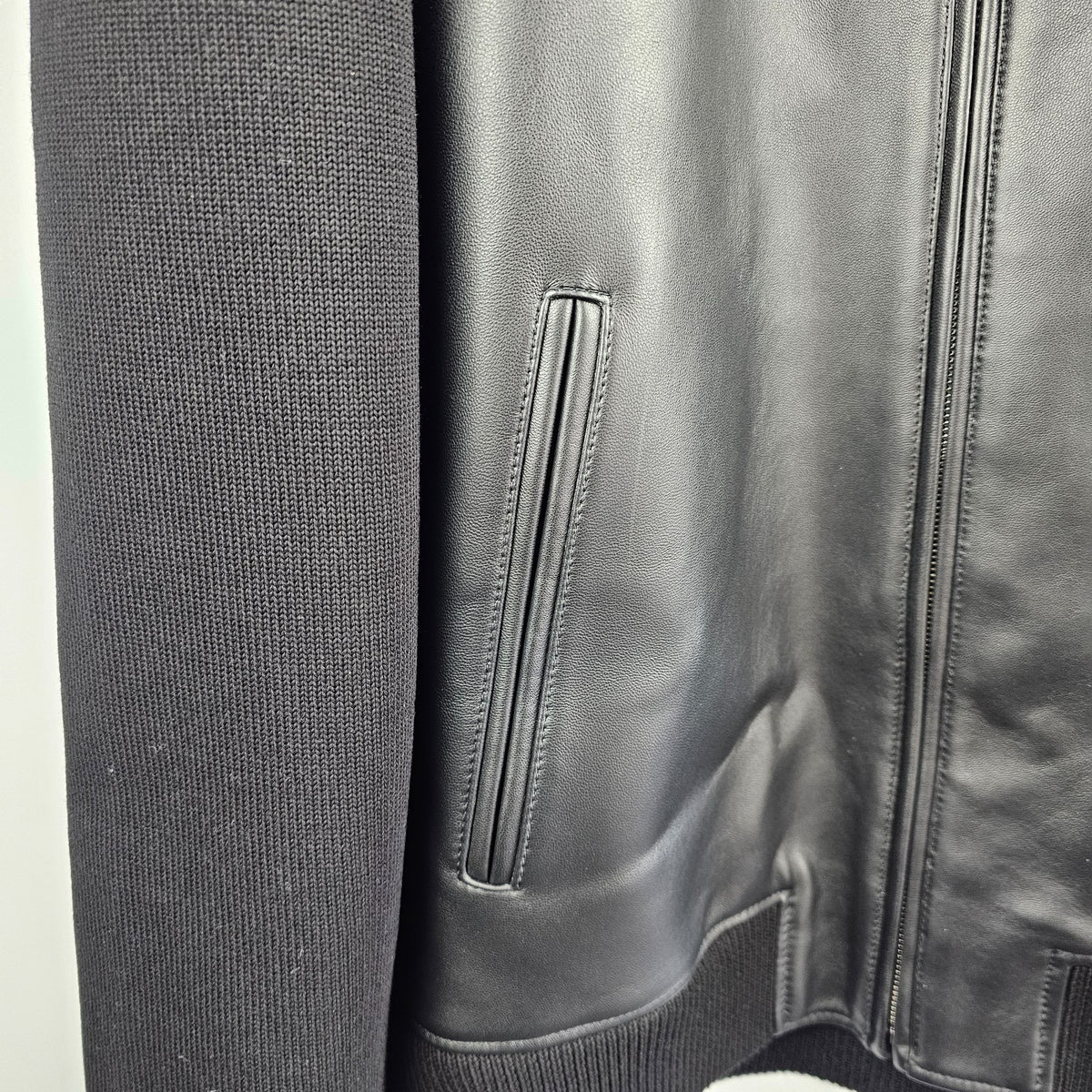 GUCCI $3980 Black Nappa Leather Bomber Jacket New & Authentic