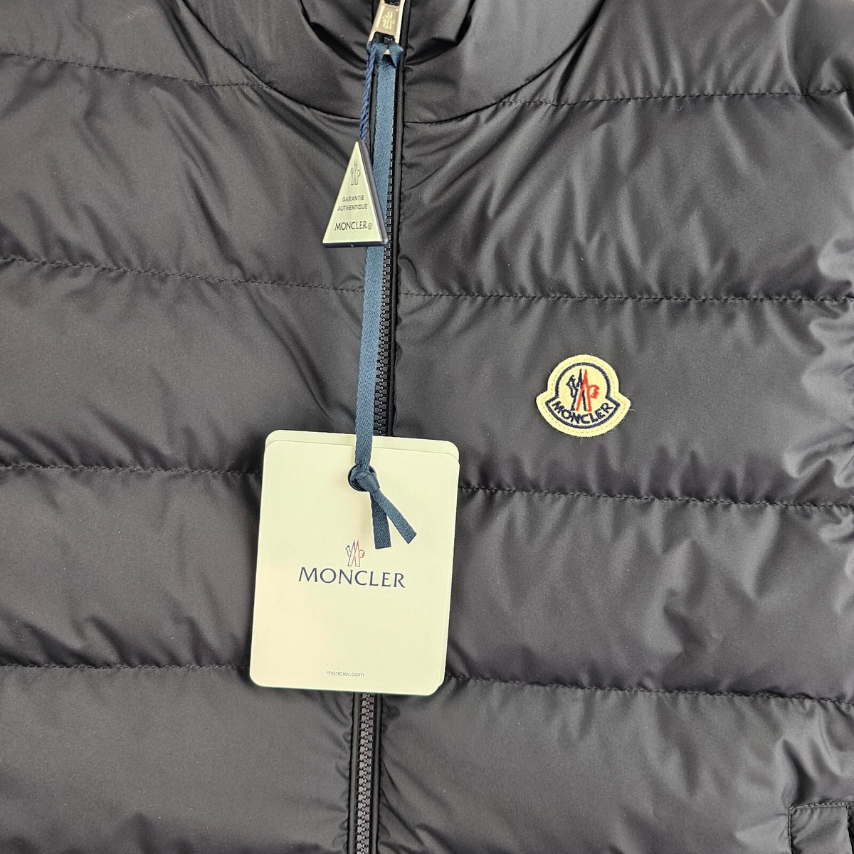 MONCLER Contrin $1130 Men's Navy Down Vest New
