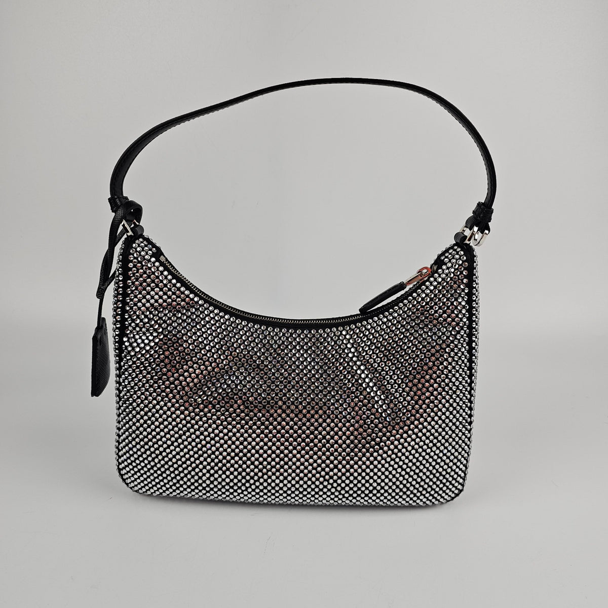 PRADA Re-Edition 2005 Satin Crystal  Mini Handbag New/Authentic