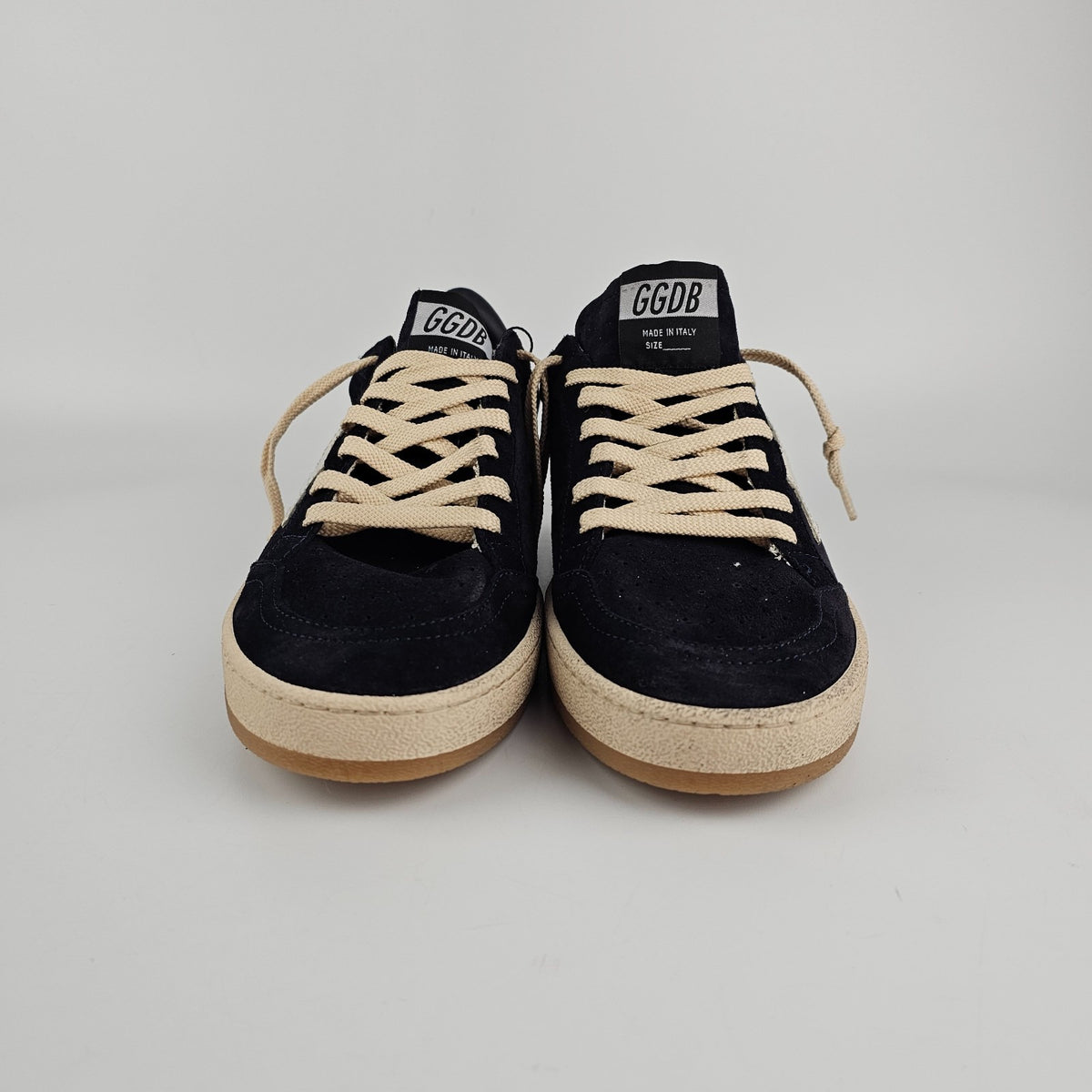 GOLDEN GOOSE Men's Ball Star Navy/White Suede Sneakers New