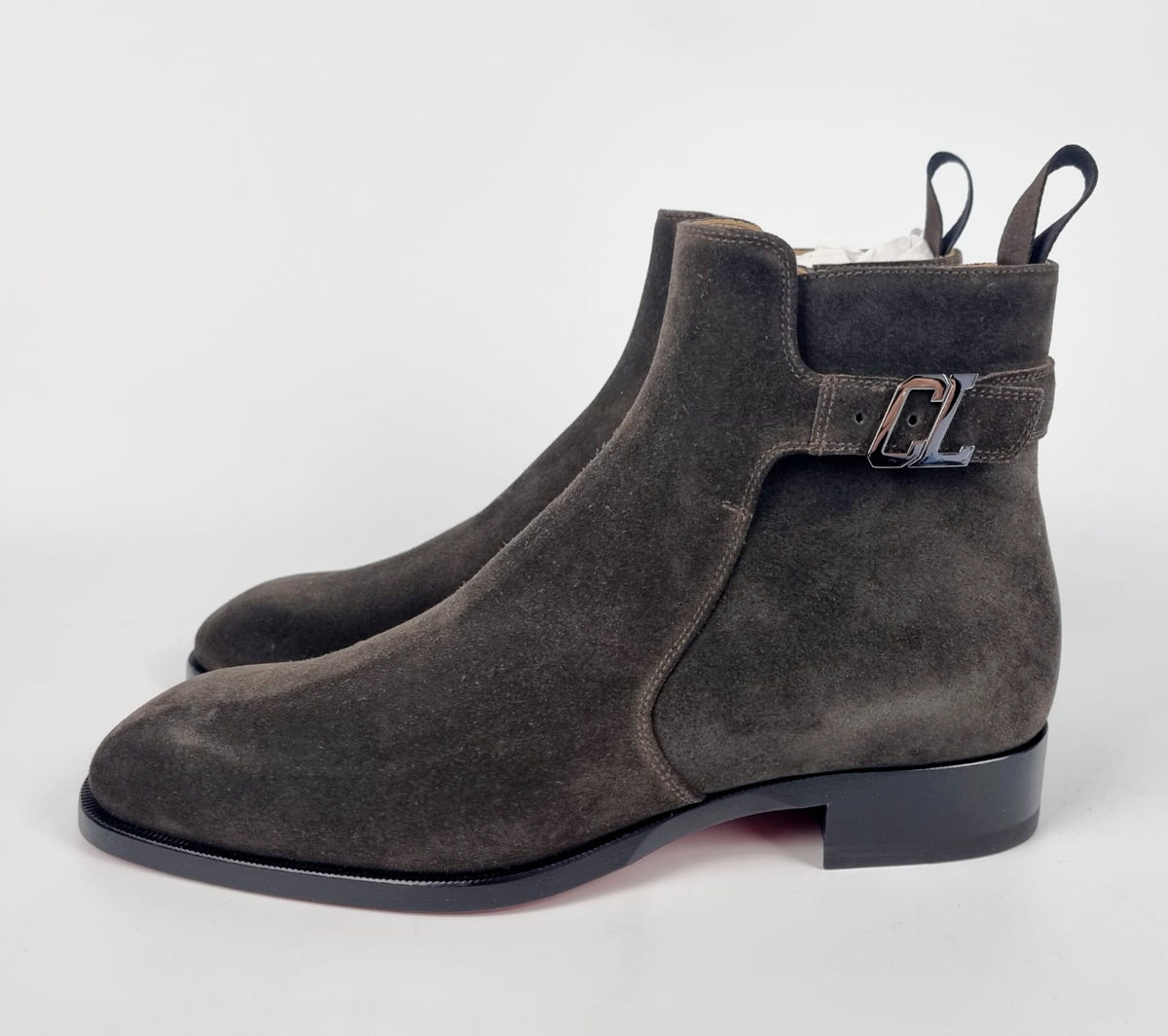 CHRISTIAN LOUBOUTIN Validobi Brown Suede Boots New Size 41 US 8